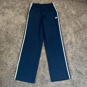 Adidas Track Pants Size M Color Navy Blue White EXCELLENT PREOWNED CONDITION